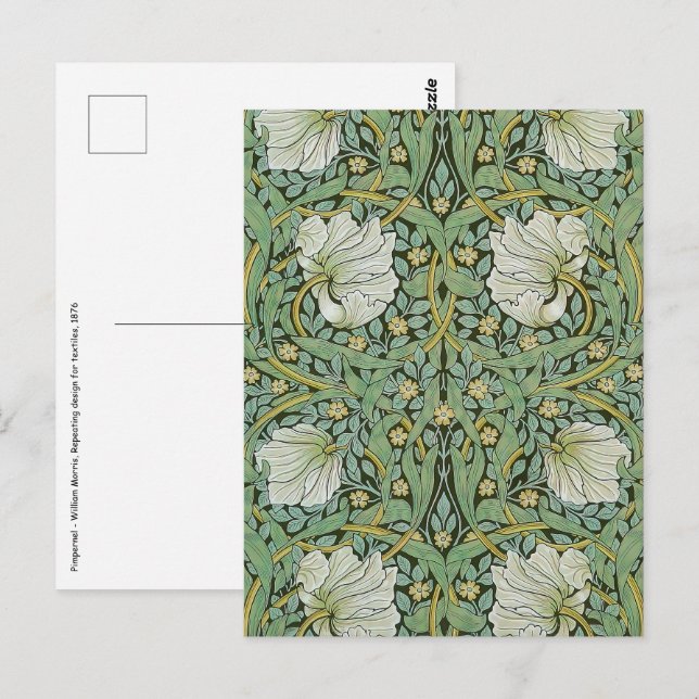 William Morris - Pimpernel Postcard (Front/Back)