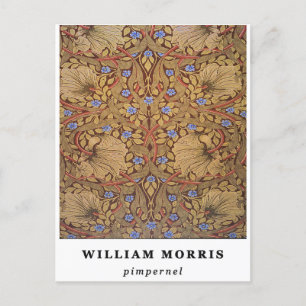 William Morris Pimpernel Postcard