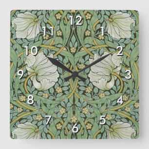 William Morris - Pimpernel Square Wall Clock