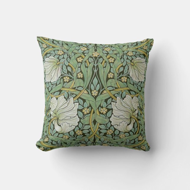 William Morris - Pimpernel Throw Pillow (Front)