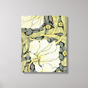 William Morris Pimpernel Tulips Botanical Art Canvas Print