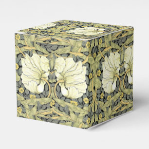William Morris Pimpernel Tulips Botanical Art Favor Box