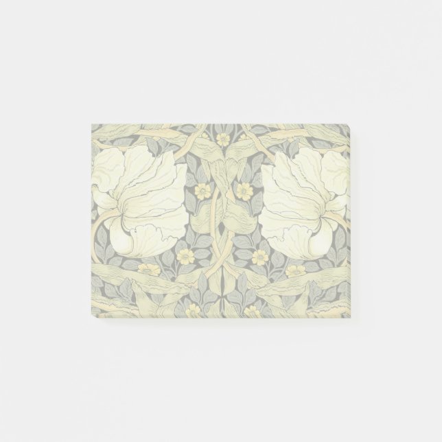 William Morris Pimpernel Tulips Botanical Art Post-it Notes (Front)