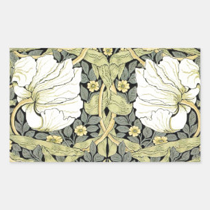 William Morris Pimpernel Tulips Botanical Art Sticker