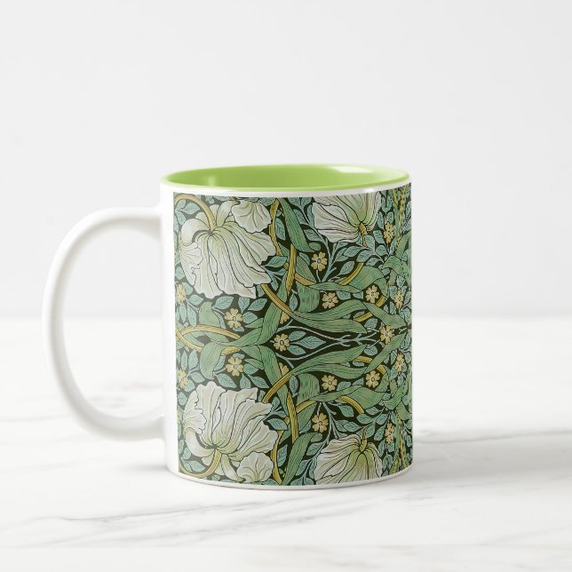 William Morris - Pimpernel Two-Tone Coffee Mug (Left)