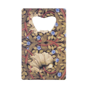 William Morris Pimpernel Vintage Floral Credit Card Bottle Opener