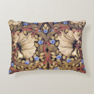 William Morris Pimpernel Vintage Floral Decorative Pillow