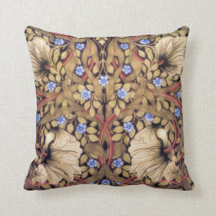 William Morris Pimpernel Vintage Floral Throw Pillow