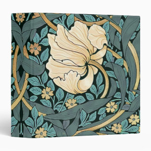 William Morris Pimpernel Vintage Pattern 3 Ring Bi Binder