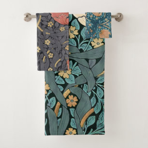 William Morris Pimpernel Vintage Pattern Bath Towe Bath Towel Set