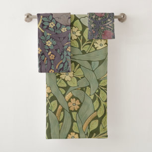 William Morris Pimpernel Vintage Pattern Bath Towe Bath Towel Set