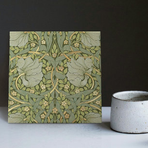 William Morris Pimpernel Vintage Pattern Ceramic T Tile