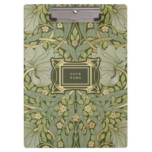 William Morris Pimpernel Vintage Pattern Clipboard (Front)