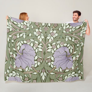 William Morris Pimpernel Vintage Pattern Fleece Bl Blanket