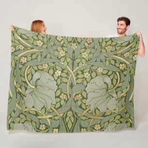 William Morris Pimpernel Vintage Pattern Fleece Blanket