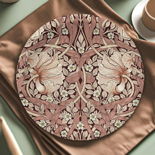 William Morris Pimpernel Vintage Pattern Paper Plate