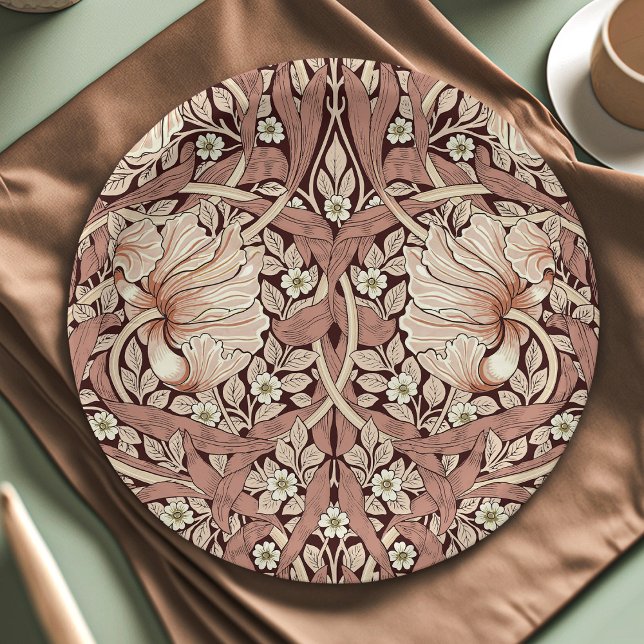 William Morris Pimpernel Vintage Pattern Paper Plate (Creator Uploaded)