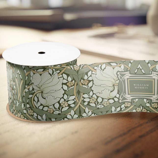 William Morris Pimpernel Vintage Pattern Satin Ribbon (Creator Uploaded)