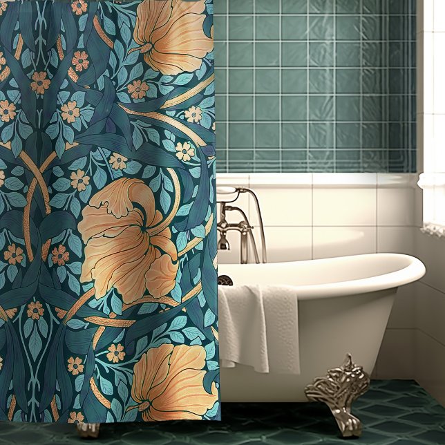 William Morris Pimpernel Vintage Pattern Shower Cu (Creator Uploaded)