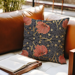 William Morris Pimpernel Vintage Pattern Throw Pil Throw Pillow