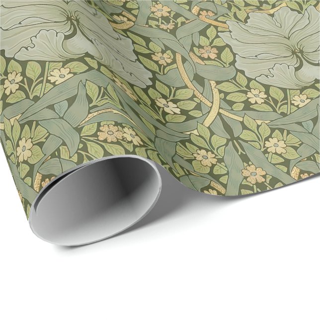 William Morris Pimpernel Vintage Pattern Wrapping  Paper (Roll Corner)
