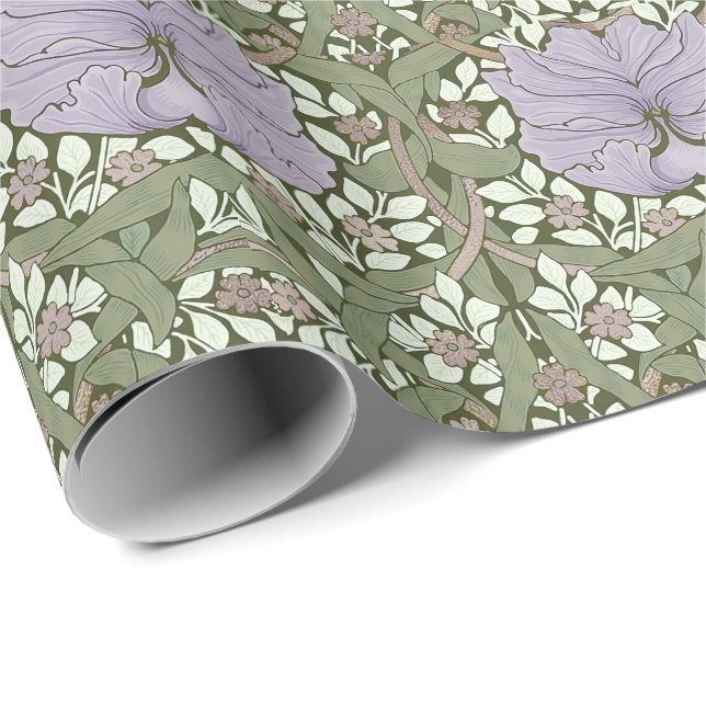 William Morris Pimpernel Vintage Pattern Wrapping  Paper (Roll Corner)