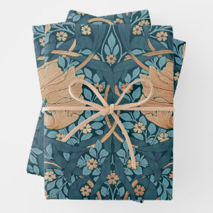 William Morris Pimpernel Vintage Pattern Wrapping Paper Sheet