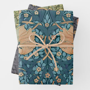 William Morris Pimpernel Vintage Pattern Wrapping  Paper Sheet