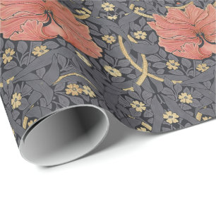 William Morris Pimpernel Vintage Pattern Wrapping  Wrapping Paper