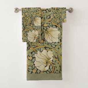 William Morris Pimpernel Vintage Pre-Raphaelite Bath Towel Set