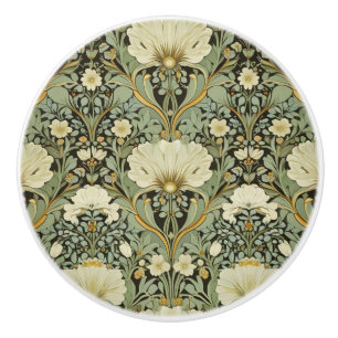 William Morris Pimpernel Vintage Pre-Raphaelite Ceramic Knob
