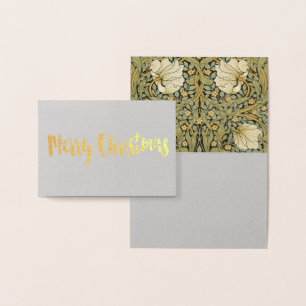 William Morris Pimpernel Vintage Pre-Raphaelite Foil Card