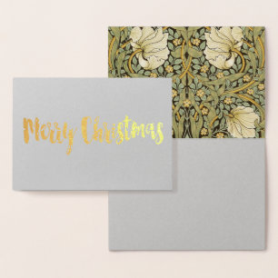William Morris Pimpernel Vintage Pre-Raphaelite Foil Card