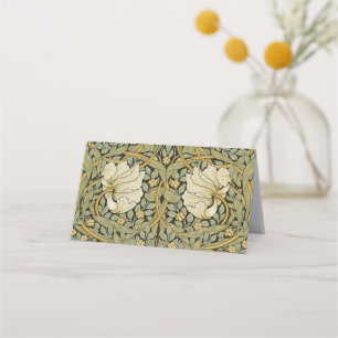 William Morris Pimpernel Vintage Pre-Raphaelite Place Card