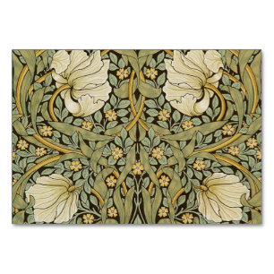 William Morris Pimpernel Vintage Pre-Raphaelite Table Number