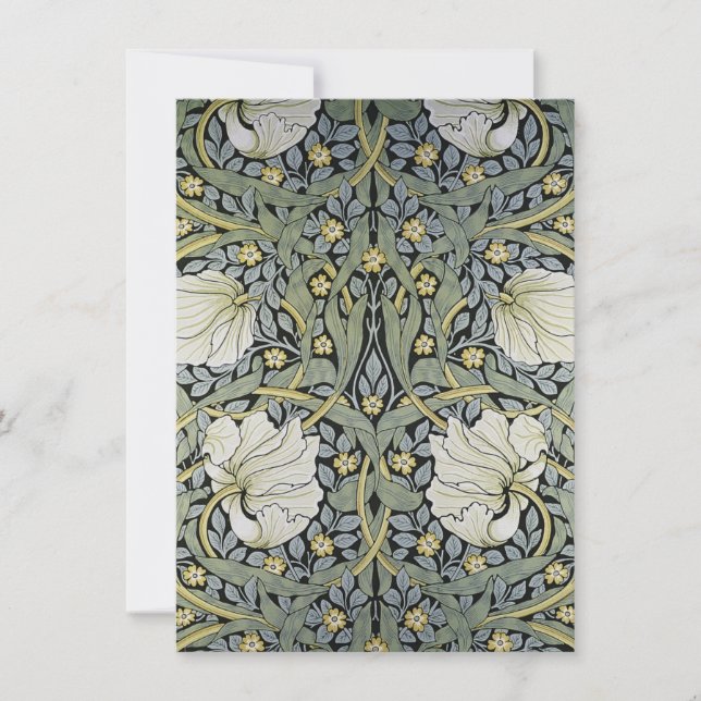 William Morris - Pimpernel  Wallpaper Design Thank You Card (Front)
