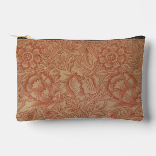 William Morris Pink Poppy Flower Floral Accessory Pouch