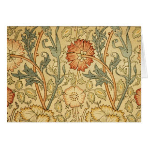 William Morris Pink Rose Flower Wallpaper Pattern
