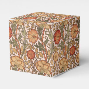William Morris Pink Rose Flower Wallpaper Pattern Favor Box