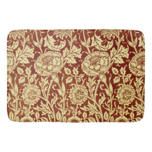 William Morris Pinks Red and White Bath Mat