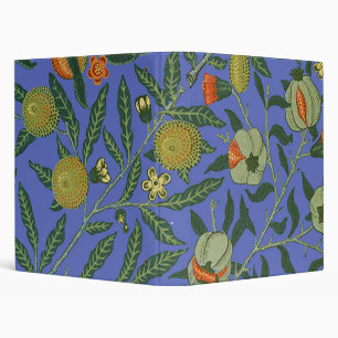 William Morris Pomegranate Blue Colourful Wallpape Binder