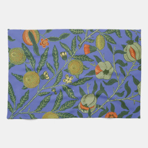 William Morris Pomegranate Blue Colourful Wallpape Kitchen Towel