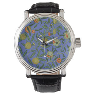 William Morris Pomegranate Blue Colourful Wallpape Watch