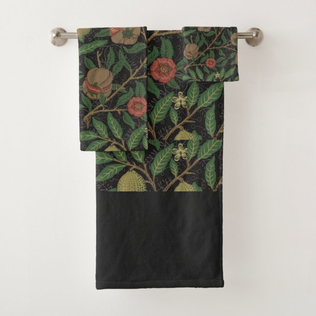 William Morris Pomegranate Classic Fruit Bath Towel Set (Insitu)