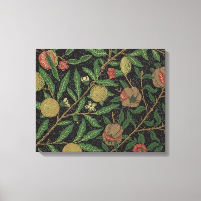 William Morris Pomegranate Classic Fruit Canvas Print (Front)