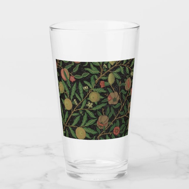 William Morris Pomegranate Classic Fruit Glass (Front)