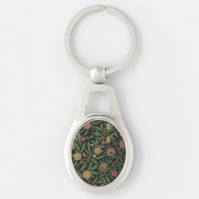 William Morris Pomegranate Classic Fruit Keychain (Front)