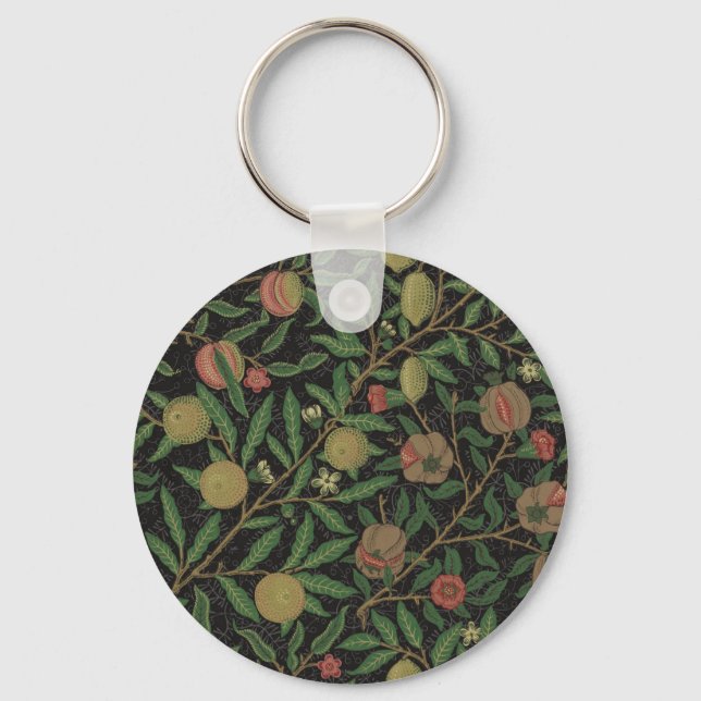 William Morris Pomegranate Classic Fruit Keychain (Front)