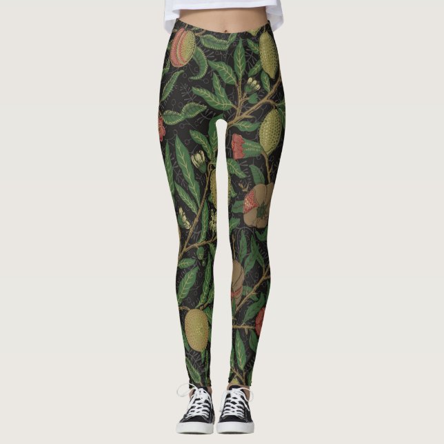 William Morris Pomegranate Classic Fruit Leggings (Front)