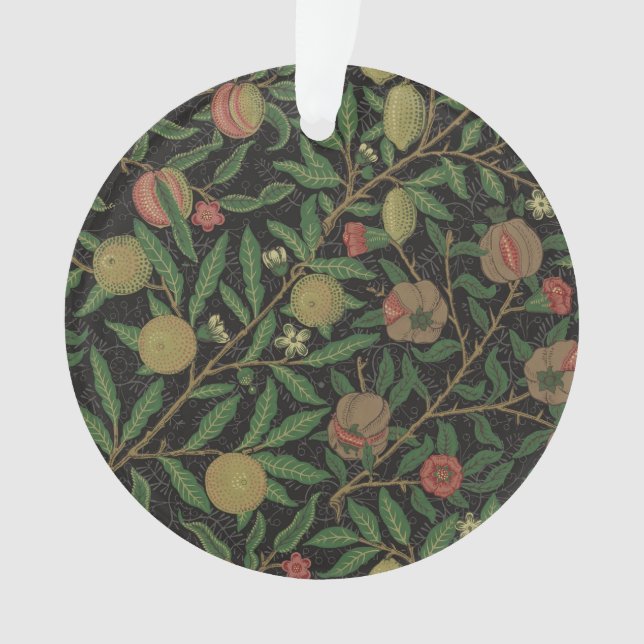 William Morris Pomegranate Classic Fruit Ornament (Front)